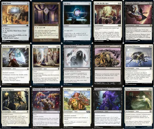Vista 4 de Elite Commander Enchantment Aura Deck - Orzhov Negro Blanco - Eriette, The Charmed Apple - EDH cEDH - 100 cartas - Magic The Gathering Deck - Muy