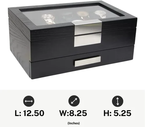 Vista 6 de Decorebay Busy Man - Vitrina de lujo y organizador de joyas para hombre