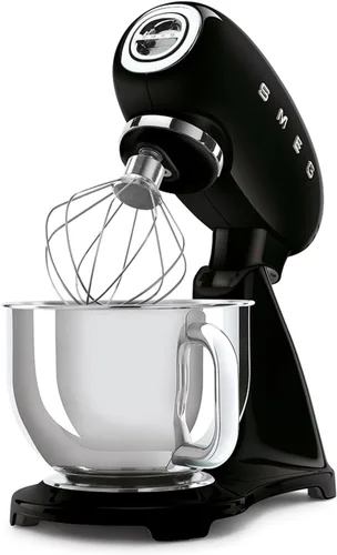 Vista 16 de SMEG SMF05 Forte - Batidora de pie de 5 cuartos con motor de 750 W, arranque suave y mezcla constante, batidor de borde flexible, 10 velocidades BLK