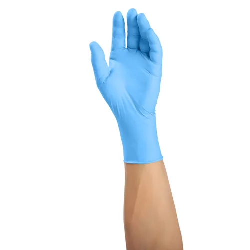 Vista 2 de AmerCare 20992-C - Guantes de nitrilo azul pacífico, sin polvo, medianos (paquete de 1000)