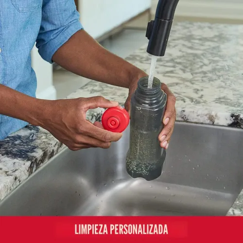 Vista 6 de Rubbermaid Reveal - Kit de limpieza de suelos con trapeador rociador, 3 almohadillas húmedas de microfibra reutilizables, 1 botella rellenable