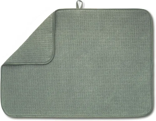 Vista 11 de Bellemain Tapete XXL para platos de 24 x 17 pulgadas (el tapete más grande) de microfibra, súper absorbente (gris)