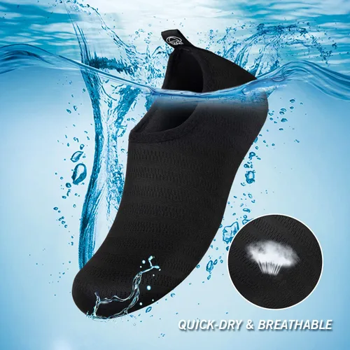 Vista 3 de IceUnicorn - Zapatos acuáticos para playa, natación, para hombres y mujeres, de secado rápido, para andar descalzo, piscina, yoga
