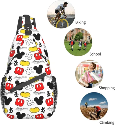 Vista 5 de Pcoxeim Bolso bandolera para mujeres y hombres, regalos cruzados, bolsas de pecho de moda, mochila cruzada para viajes, deportes, correr
