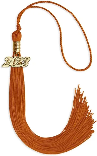Vista 153 de Endea Graduation - Borla de un solo color con fecha dorada (Oro Antiguo, 2020)