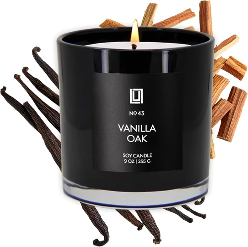 Vista 61 de Lulu Candles After Dark - Teca Caoba Vela Perfumada de Soja de Lujo en Frasco Vertida a Mano en los EE.UU. Altamente Perfumada y Duradera