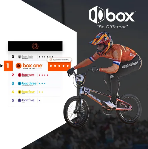 Vista 6 de Box Frenos en V BMX de gran tamaño de 85 o 4.252 in con pivotes de rodamiento sellados, fideos de cable flexible, brazos forjados en frío y perno