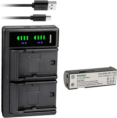 Vista 8 de Kastar LTD2 - Cargador de batería USB de repuesto para Konica Minolta NP-700 NP700, Konica Minolta Dimage X50, Konica Minolta X60, Konica Minolta
