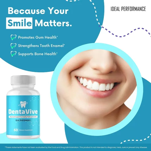 Vista 5 de Dentavive Capsules, píldoras oficiales de suplemento de salud oral Denta Vive - Máxima fuerza, todo natural para la salud de las encías, dientes