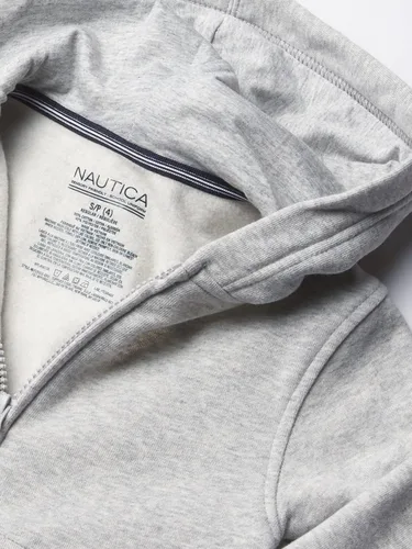Vista 2 de Nautica Sudadera con capucha y cremallera completa de forro polar de manga larga para niño