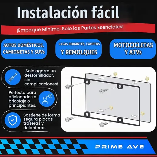 Vista 3 de Tornillos de matrícula con insertos de nailon, tornillos de matrícula de acero inoxidable a prueba de óxido para matrículas, marcos y cubiertas