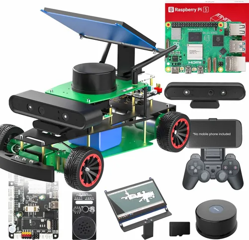 Vista 13 de Yahboom ROS2 Python Programación Robot Car con Jetson Nano Robot AI Voice Module, pantalla de 7 pulgadas, compatible con navegación SLAM Mapping Ult