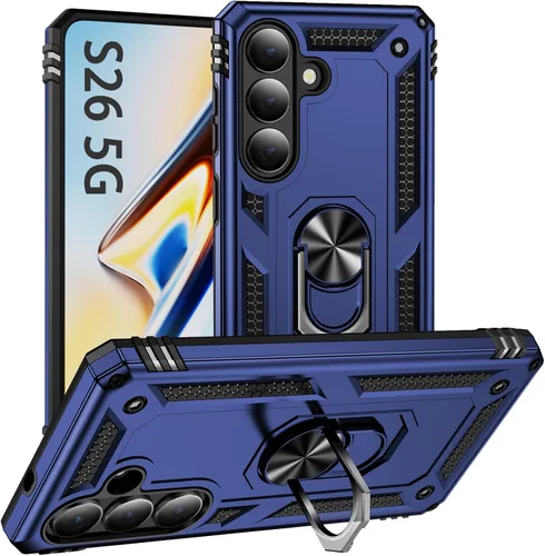 Vista 6 de Korecase - Carcasa para Samsung Galaxy S10E con soporte de anillo, color Negro