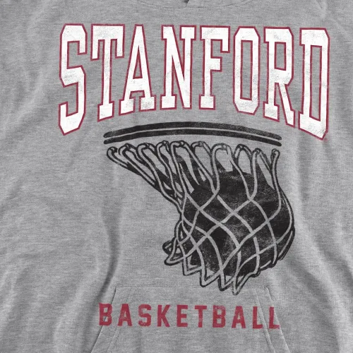 Vista 2 de LOGOVISION Stanford University - Sudadera con capucha oficial de baloncesto para niños y niñas