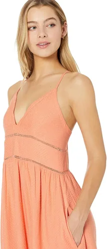 Vista 3 de Roxy Vestido tejido de tirantes ligeros plateados para mujer, Mapa