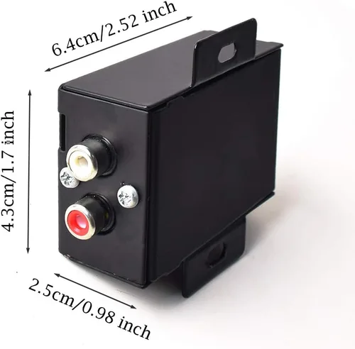 Vista 2 de Aislador de ruido de audio para coche, filtro de radio, eliminador de ruido para auto, camión, barco, altavoces, amplificador, ecualizador, señal RCA