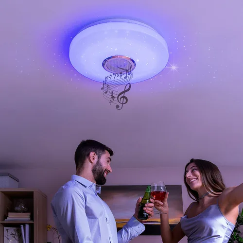Vista 2 de Lámpara LED de Techo con Altavoz Lumavox InnovaGoods