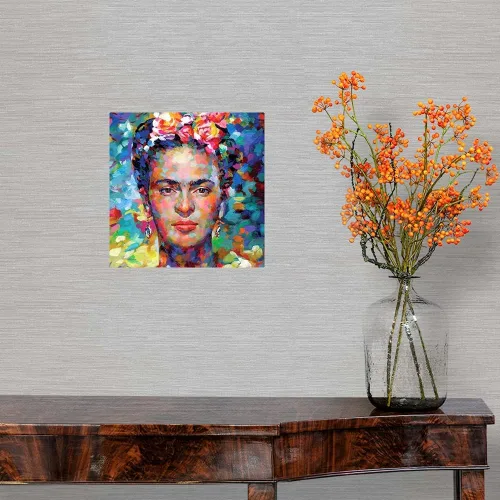 Vista 4 de CANVAS ON DEMAND Vinilo decorativo Frida Kahlo II, obra de arte