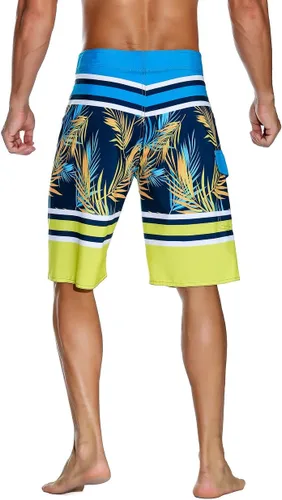 Vista 3 de Nonwe Traje de baño para hombre de secado rápido con bolsillo ajustable en la cintura