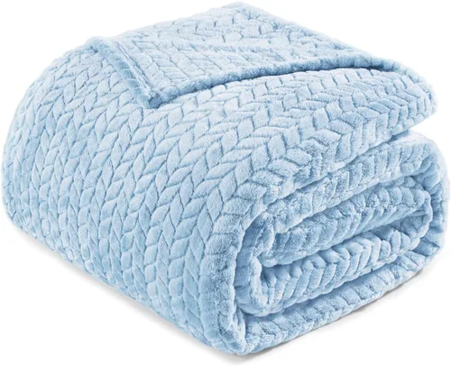 Vista 48 de Exclusivo Mezcla Manta de forro polar para sofá, 50 x 70 pulgadas, camello