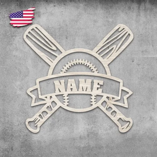 Vista 4 de Letrero de luz nocturna LED de béisbol, decoración de béisbol para fanáticos apasionados, letrero de béisbol personalizado con nombre, decoración