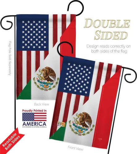Vista 5 de Juego de banderas de la amistad de Estados Unidos y México, juego de banderas regionales de Estados Unidos, alianza mundial, país, área particular