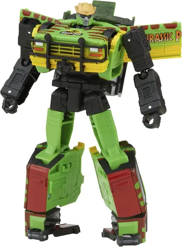 Vista 5 de Transformers Generations Collaborative: Jurassic Park Mash-Up Tyrannocon Rex & Autobot JP93 Edades 8 en adelante (Exclusivo de Amazon)