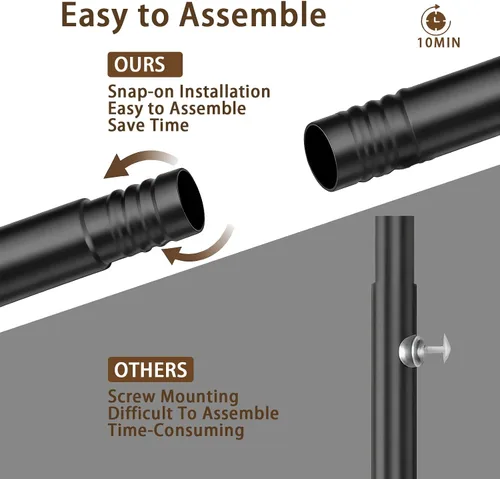 Vista 4 de Perchero de doble barra para colgar ropa, portátil, con ruedas, perchero de metal resistente con estantes dobles para dormitorio, lavandería, sala