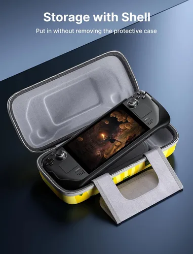 Vista 5 de JSAUX Funda de transporte compatible con la cubierta de vapor funda rígida protectora de transporte con adaptador de CA integrado almacenamiento