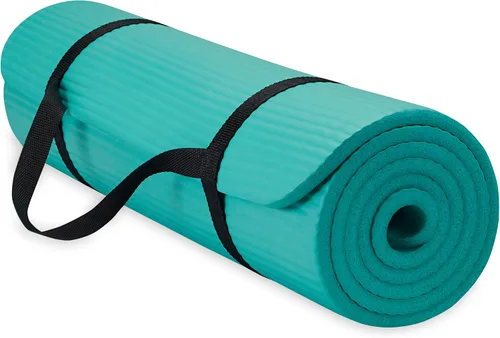 Vista 18 de Gaiam Tapete de yoga grueso, esterilla de ejercicio y fitness con correa de Balsam