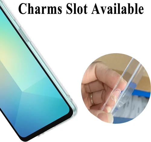 Vista 8 de Unov Funda diseñada para Galaxy A06 4G, funda transparente con [patrón antideslizante en relieve], protección delgada a prueba de golpes