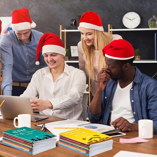 Vista 3 de Tenceur 30 piezas de mini bloc de notas de Navidad, tema de pesebre, regalos cristianos, cuaderno de Navidad, bloc de notas con versículos