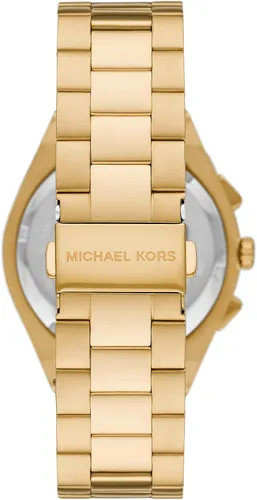 Vista 3 de Michael Kors Lennox - Reloj cronógrafo de acero inoxidable para hombre con correa de acero o silicona