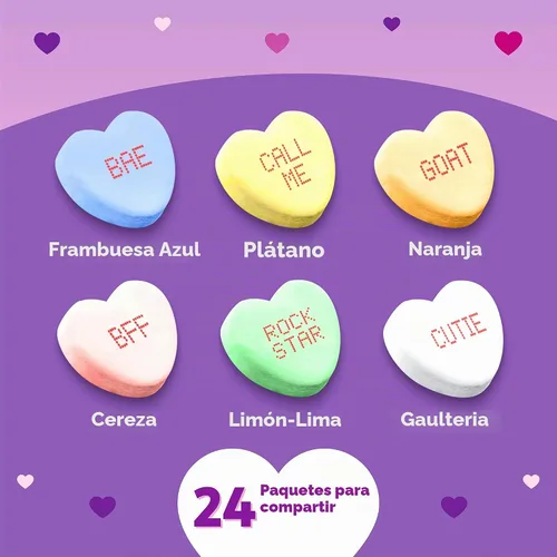 Vista 4 de Brach's Corazones pequeños de conversación para el día de San Valentín