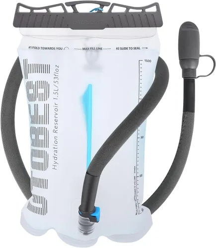 Vista 13 de UTOBEST Vejiga de hidratación, vejiga de agua de TPU, bolsa de agua para mochila de senderismo, sin BPA, apertura amplia, a prueba de fugas