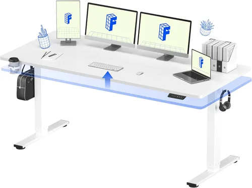 Vista 16 de FLEXISPOT Escritorio eléctrico de pie, escritorio de una pieza de 40 x 24