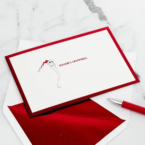 Vista 2 de Hallmark Tarjeta de Navidad desplegable Signature Paper Wonder (Nightmare Before Christmas)