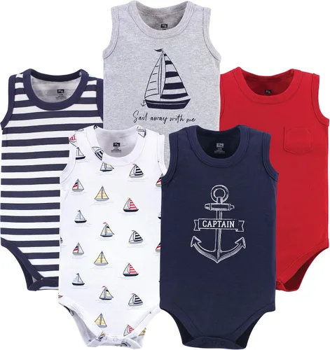 Vista 30 de Hudson Baby Mamelucos sin mangas unisex de algodón para bebé Béisbol