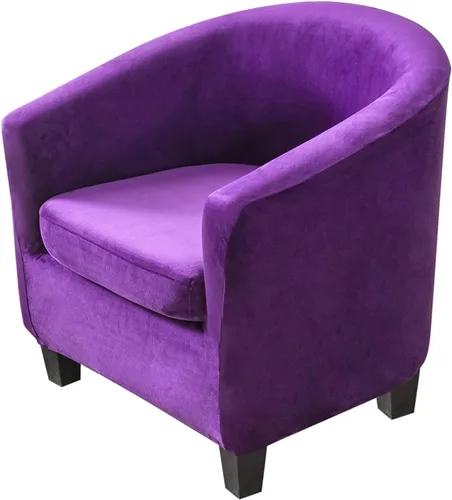 Vista 14 de MIFXIN 2 fundas de terciopelo para silla de bañera con funda de cojín, elásticas, suaves, extraíbles, para sillón, sofá, protector de muebles