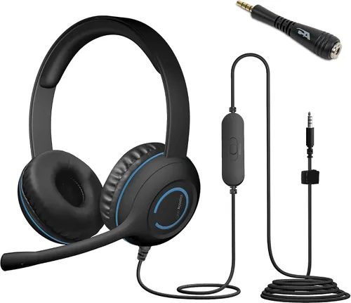 Vista 9 de Cyber Acoustics Auricular estéreo de 3.5mm (AC-5002) – Comunicación duradera, nítida y clara en aulas y en casa
