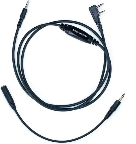 Vista 3 de BTECH APRS-K1 - Cable de interfaz de audio universal multifunción - Soporta APRSpro, APRSDroid - Compatible con Android e iOS - Admite BaoFeng, TYT
