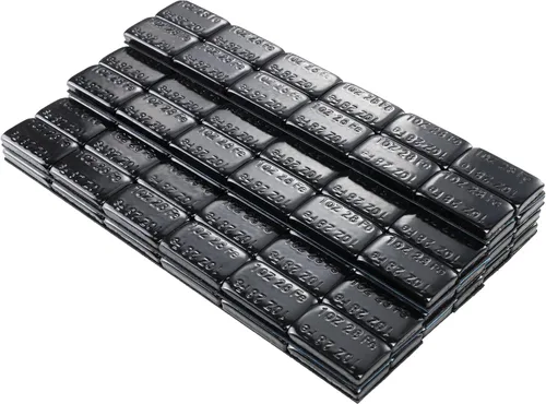 Vista 4 de 1 oz (28 g), 15 piezas, negro, peso adhesivo para ruedas tipo stick-on (WW-100RB15)