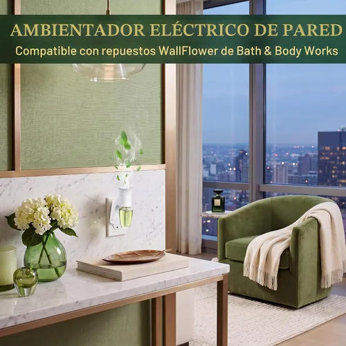 Vista 2 de Paquete de 1 enchufe de fragancia de pared compatible con repuestos de Bath Compatible con repuestos WallFlower de Bath & Body Works, certificado