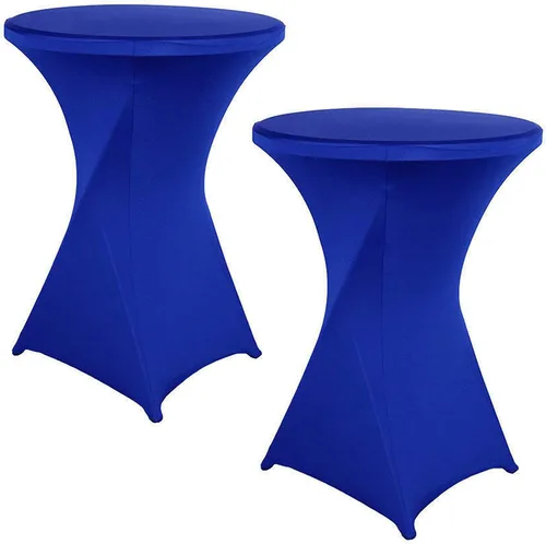 Vista 14 de Jeloris Paquete de 2 manteles redondos de elastano elástico de elastano de 32 x 43 pulgadas, color negro, para bodas, banquetes, eventos, fiestas