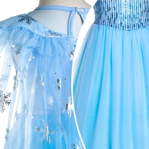 Vista 6 de Party Chili Disfraz de princesa para niñas con accesorios para niñas pequeñas