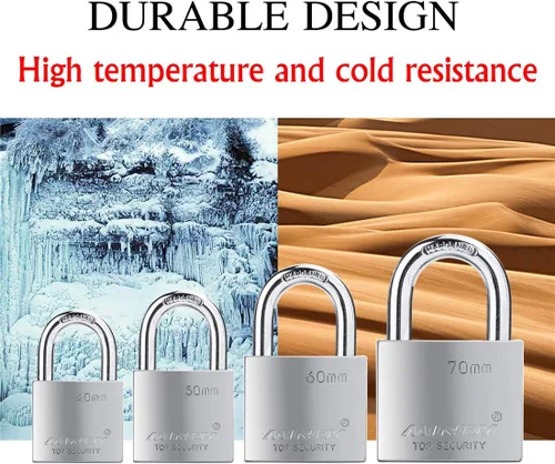 Vista 4 de 1.575 in Heavy Duty Lock Warehouse Candado con llave impermeable Candado de alta seguridad con 4 llaves