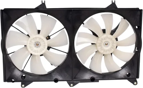 Vista 63 de Conjunto de ventilador de refrigeración dual del radiador TRQ Para Toyota Avalon 2013-2018 Camry 2012-2017 TO3115173