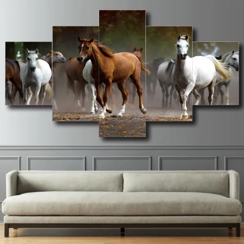Vista 23 de 5 piezas de pintura sobre lienzo ardiente de fénix dibujado en estilo heráldico fuego fénix arte de pared vintage impresiones obras de arte arte
