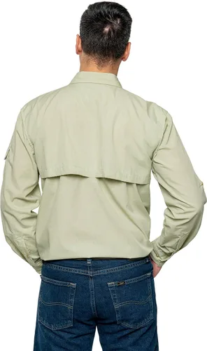 Vista 7 de Insect Shield Camisa de pesca de manga larga para hombre con protección contra insectos integrada UPF 30+