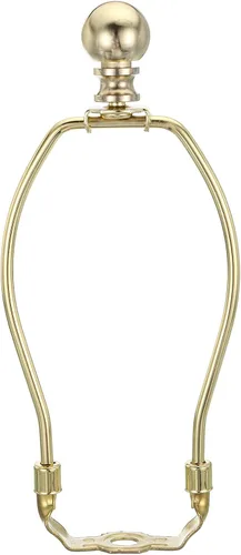 Vista 14 de PATIKIL Kit de arpa de lámpara de 5 pulgadas con remate, 1 juego de soporte dorado